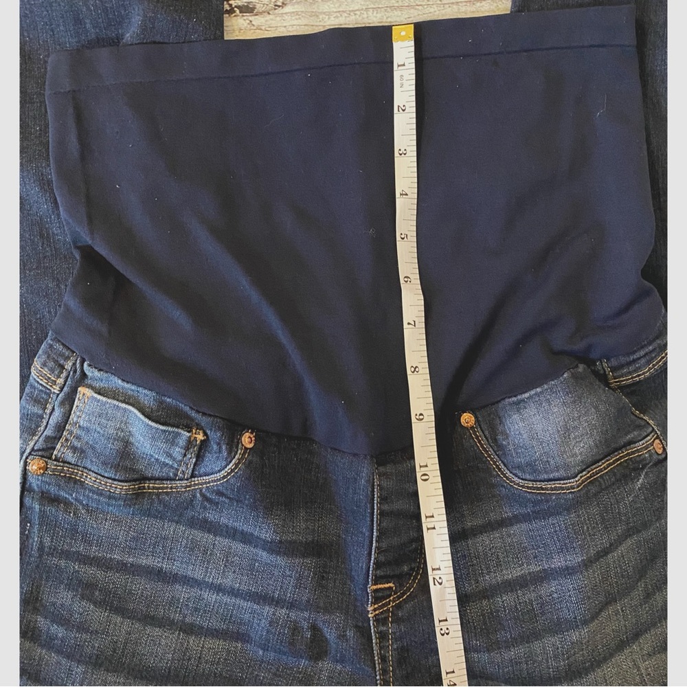 BELLA VIDA MATERNITY Jeans dark washed blue Size Small - Picture 3 of 5